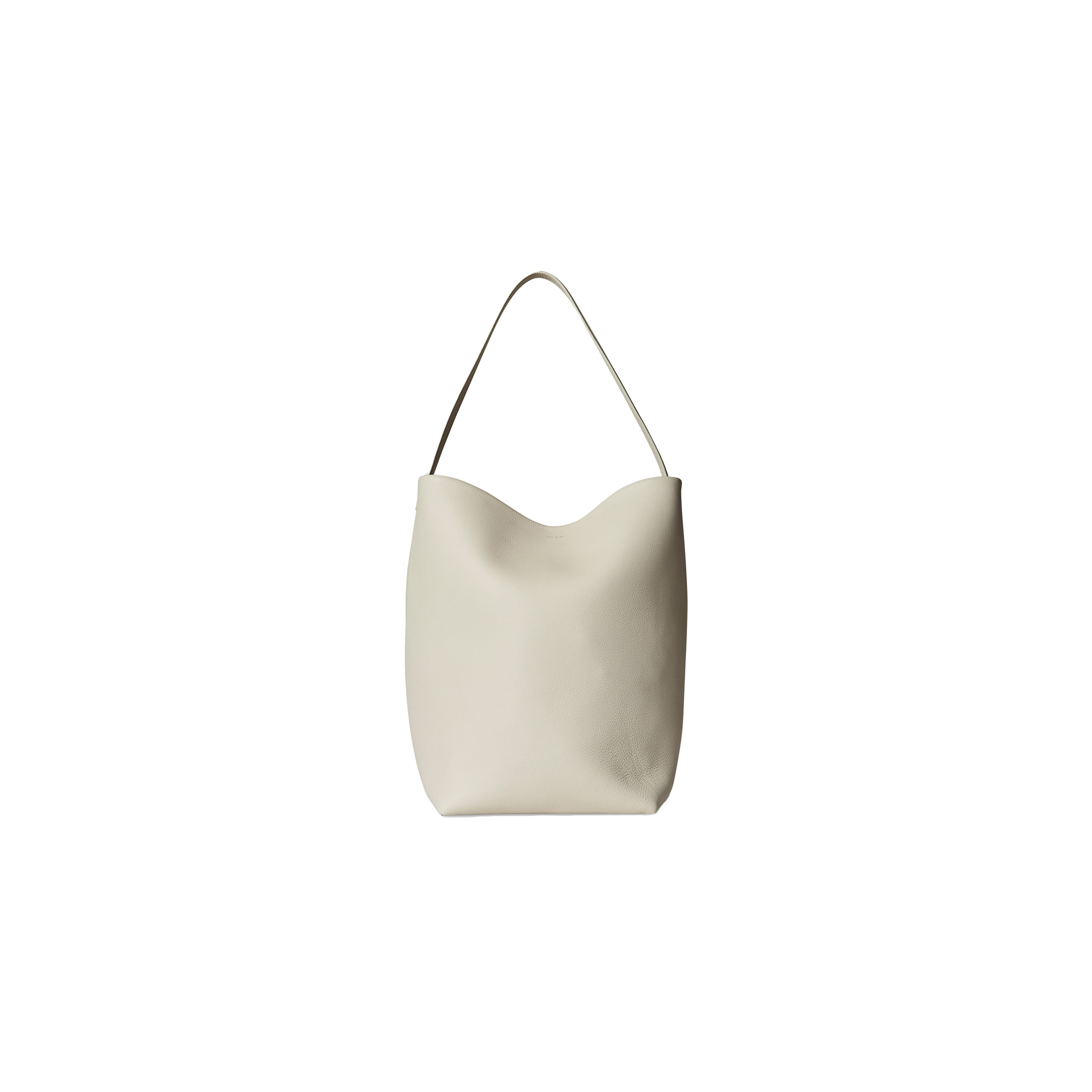 THE ROWLARGE NS PARK TOTE BAG IN LEATHER IVORY W1273L129IVPD (38*43*20cm)